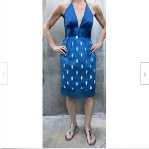 Catherine Malandrino Dress Sz 4 Blue Teal Dress